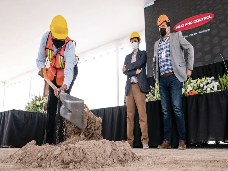 The ground-breaking ceremony for the new facility was held in April 2021. Credit: Heat and Control.