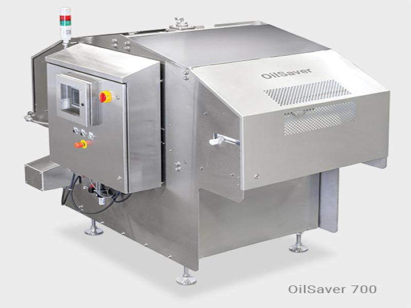 The OilSaver Filtration System in the oil management system line-up extends the life of frying oil with continuous high efficiency filtration down to ten microns. Credit: Heat and Control.